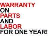 parts and labor warranty